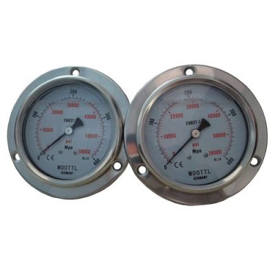 MOOTTL高壓壓力表軸向面板安裝